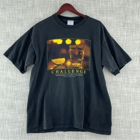 Vintage All Sport Tag Size XL Short Sleeve Motivational shirt y2k 2002 9321 - Picture 1 of 8